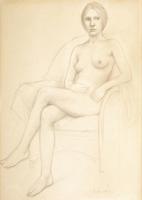 William Bailey Drawing, Female Nude - Sold for $1,280 on 05-20-2023 (Lot 953).jpg